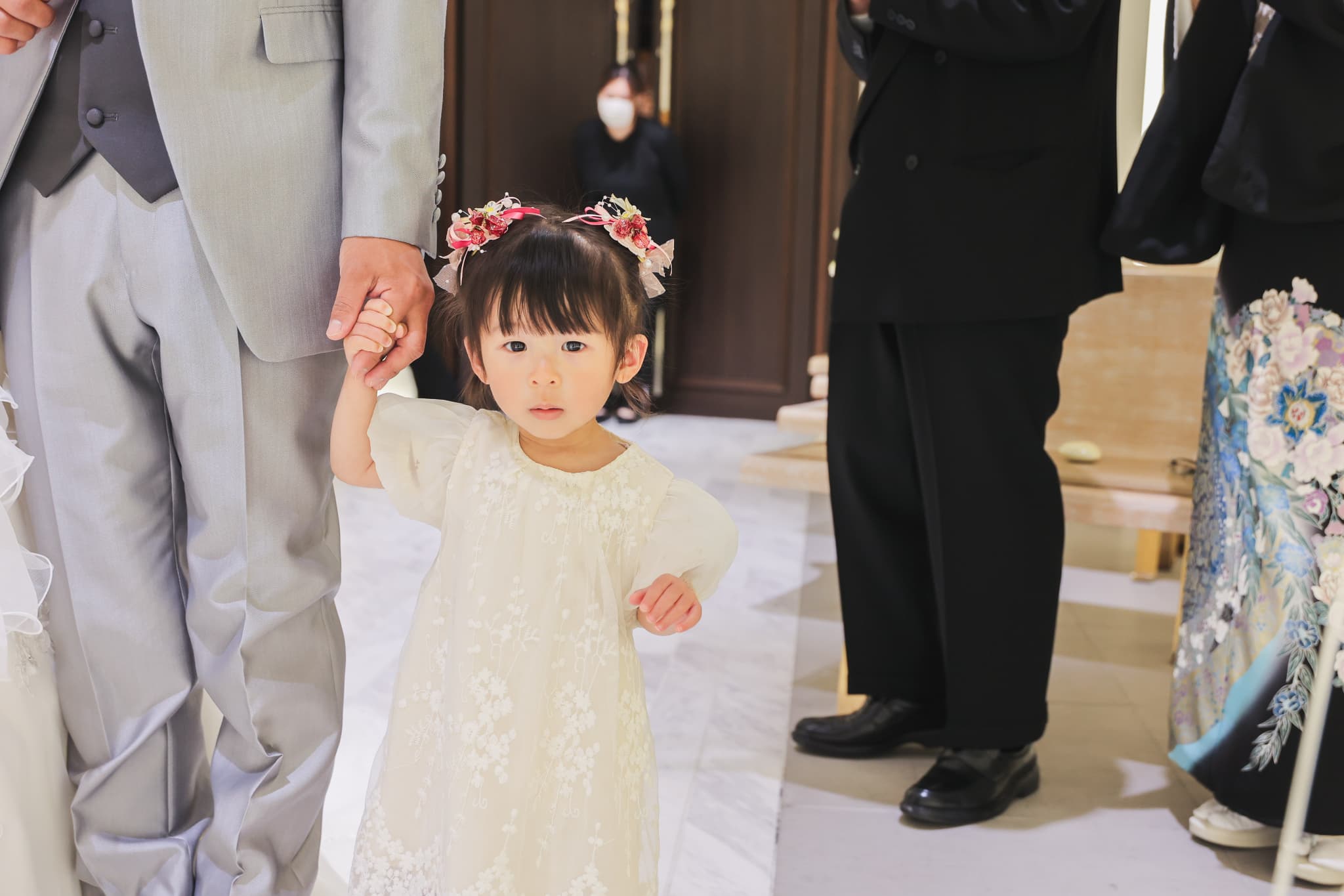 お子さまと一緒に迎えた、笑顔あふれる結婚式